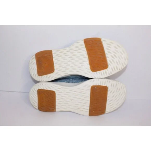 Ortho Comfoot Women's Slip On Mules Lt. Blue Tweed Casual Shoes Size 37 US 7 - Picture 8 of 11